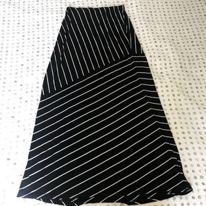 Striped maxi skirt